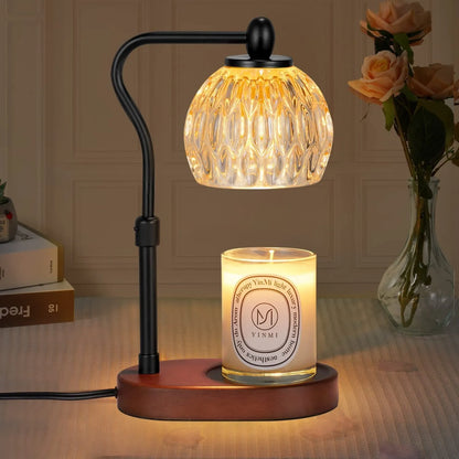 Aromatherapy Wax Melting Lamp - Liftable Glass Design