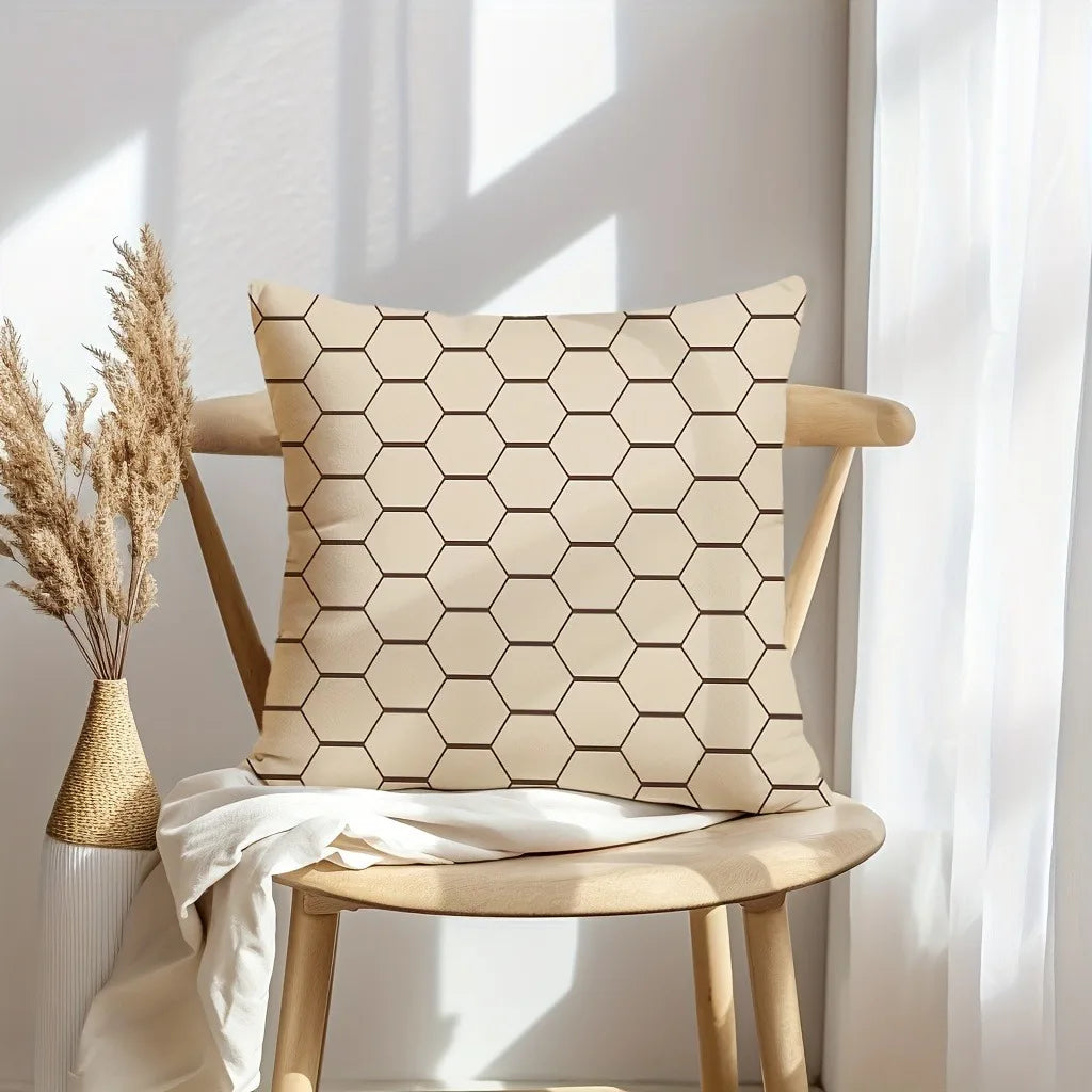 Fashionable Geometric Cushion Cover - Living Room Essential