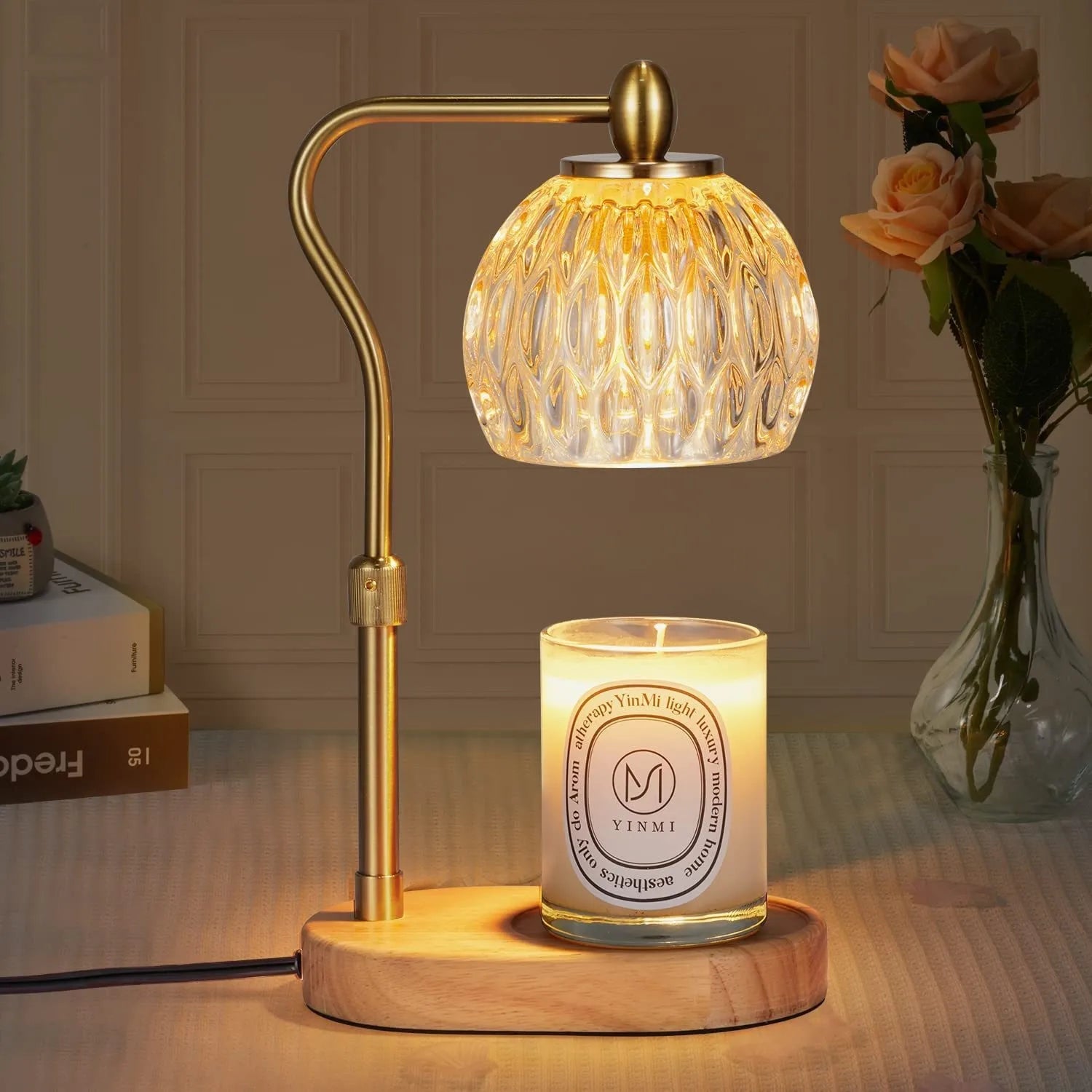 Aromatherapy Wax Melting Lamp - Liftable Glass Design